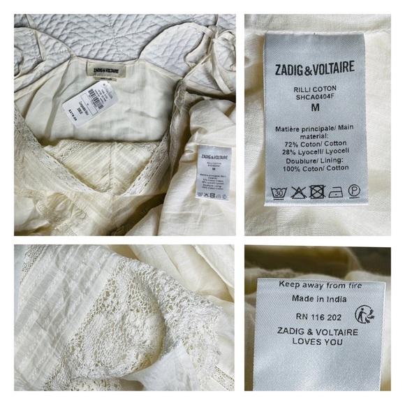 NWT Zadig & Voltaire - Rilli Midi Dress M - Picture 9 of 13